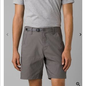 PrAna Mens Stretch Zion Shorts in Flint